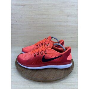 Nike Flex 2017 Rn Red Athletic Running Shoes Mens Size 9